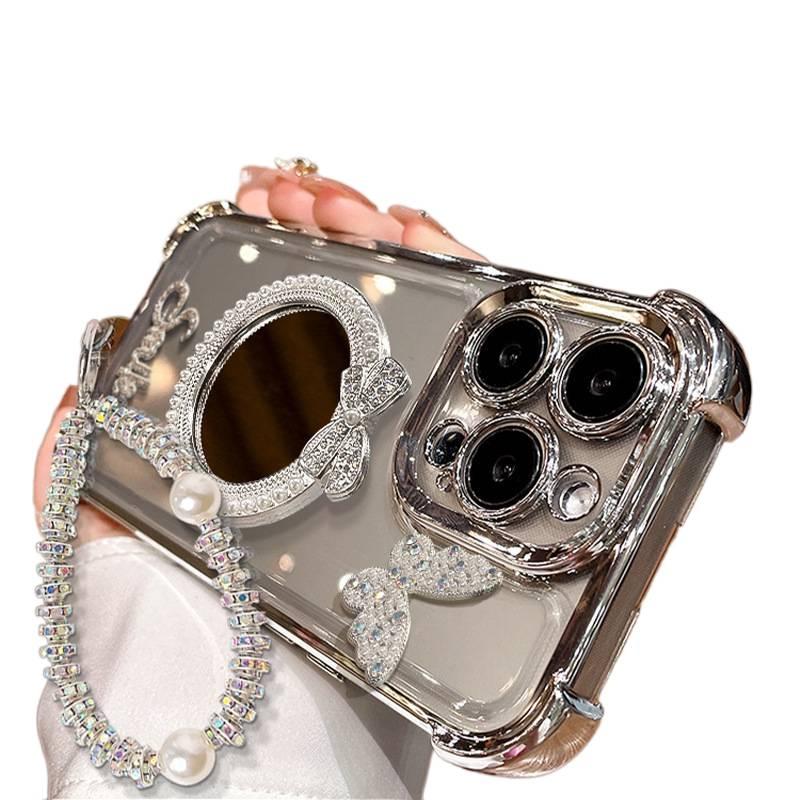 Protective Case | Silver | Drop Protection | Mirror | TPU | Shockproof Cover for Samsung Galaxy S24 Ultra - Image 2