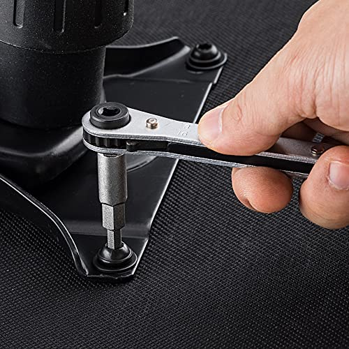 ANCIRS 2 Pack 3/16 to 5/16 Service Wrench Hex Key Adapter, Ratchet Wrench Hexagon Bit Adapter Kit, HVAC Valve Opener for Air Conditioning Refrigeration Equipment Repair-Silver Finish - Image 3