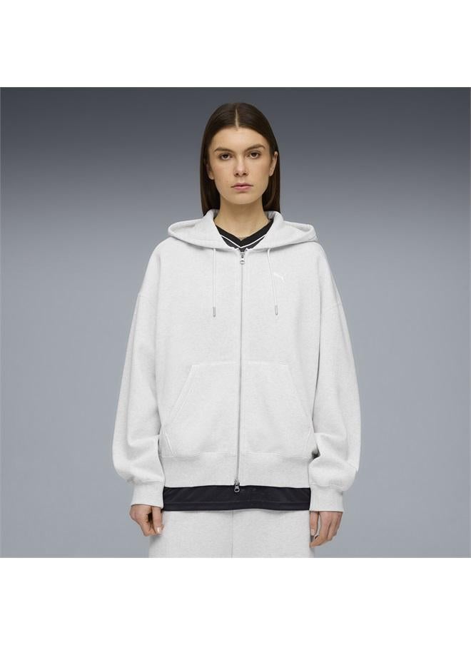 PUMA Essentials Oversized Full-Zip Fleece Hoodie Women - Image 1