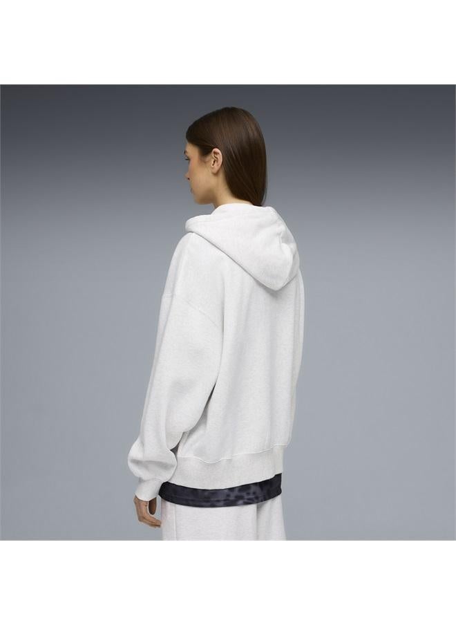 PUMA Essentials Oversized Full-Zip Fleece Hoodie Women - Image 2