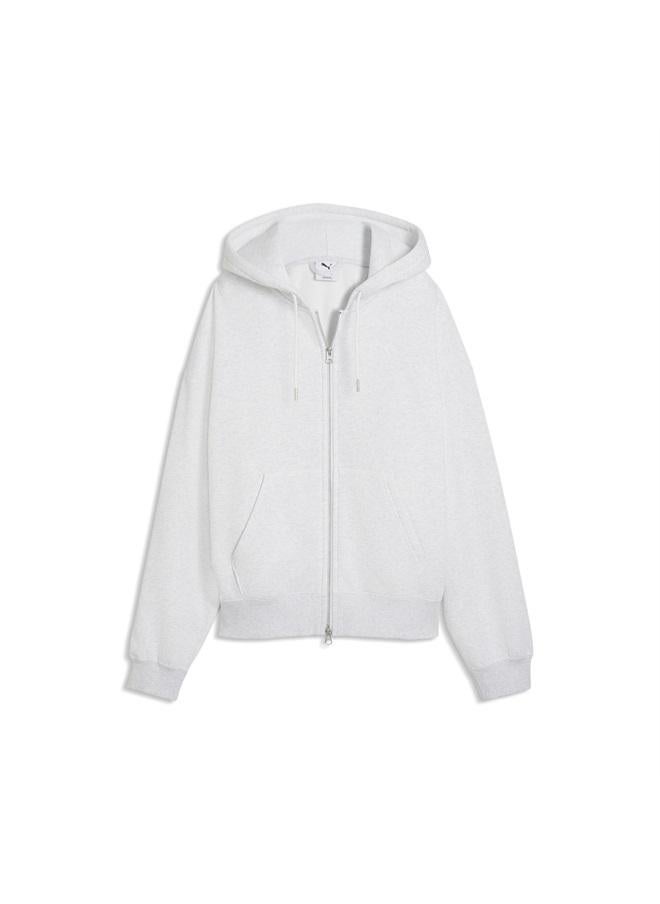 PUMA Essentials Oversized Full-Zip Fleece Hoodie Women - Image 4