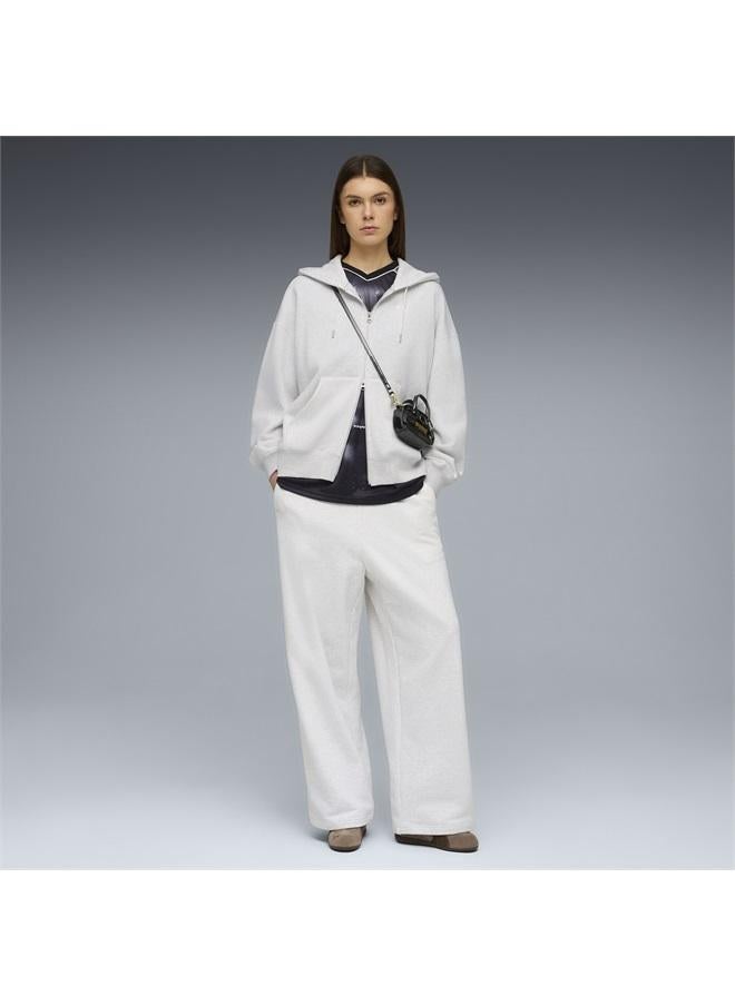 PUMA Essentials Oversized Full-Zip Fleece Hoodie Women - Image 3