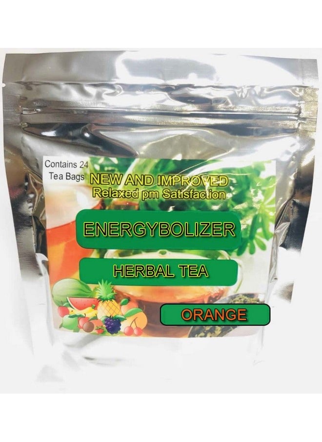 Energybolizer - Perfect Weight Herbal Tea (24 Bags); Natural Energy Booster For Women And Men ; Increase Energy Improve Digestion (Orange) - Image 1