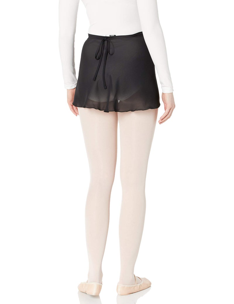 Bloch Dance Women's Vera Georgette Ballet Wrap Skirt, Black, One Size - Image 2
