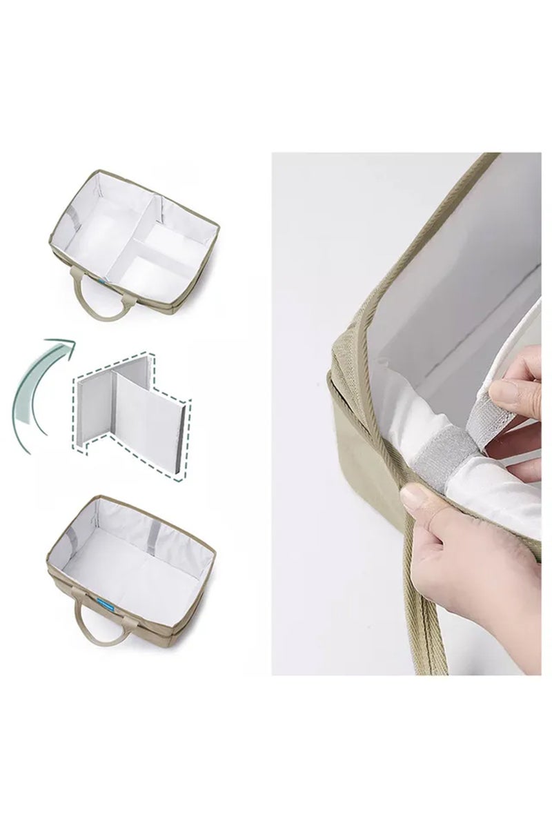 Star Babies Diaper Caddy Organizer New - Khaki - Image 5