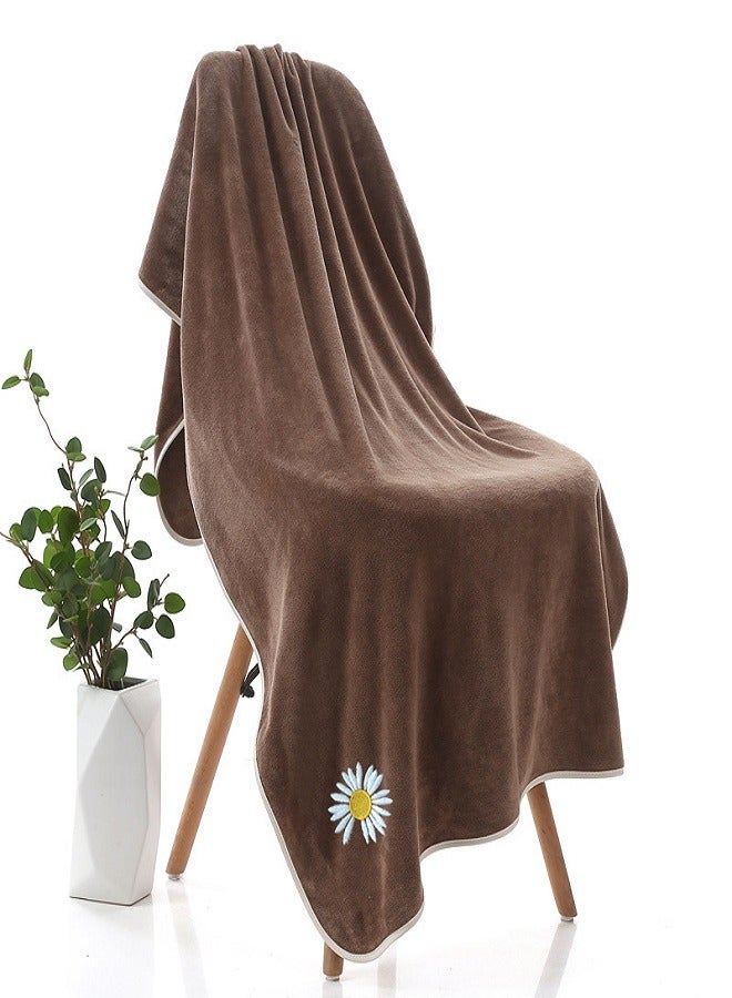 Micro Fiber Thickened Strong Absorbent Bath Towel For Adult Family Beach Towels 
