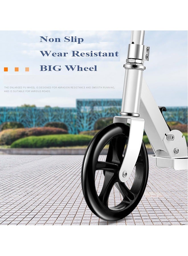 Scooters for Adults Teens Kick Scooter with Adjustable Height Dual Suspension and Shoulder Strap 8 inches Big Wheels Scooter Smooth Ride Commuter Scooter Best Gift for Kids Age 10 Up  - Image 5