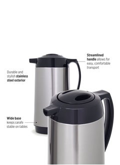 Stainless Steel Tea and Coffee Thermos - Silver/Black - pzsku/ZF220688C77034AA56456Z/45/_/1734849271/fd6a2bc6-9e72-4293-83ee-3189e7493076