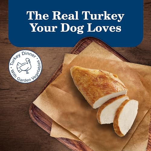 Blue Buffalo Homestyle Recipe Adult Wet Dog Food, Made with Natural Ingredients, Turkey Dinner With Garden Vegetables, 12.5-oz Can (Pack of 12) - Image 4