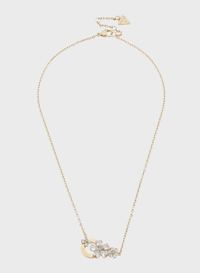 GUESS Lily Flower Short Necklace  - Image 1