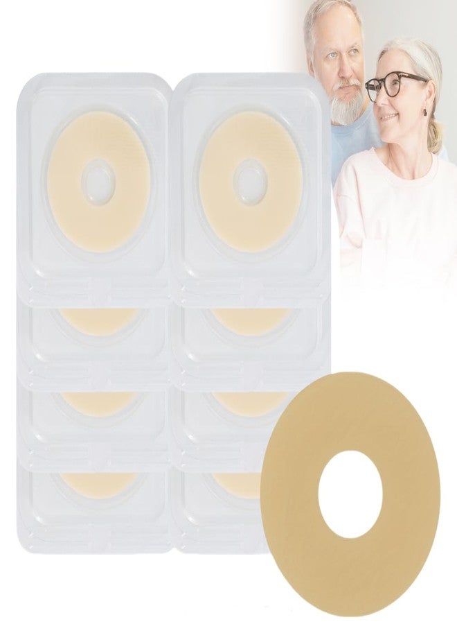 KONWEDA 10 PCS Ostomy Barrier Rings, 2mm Thickness Moldable Colostomy Rings, Medical Grade Hydrocolloid Adhesive Barrier Rings Better Seal for Ostomy Supplies (Box of 10) - Image 1