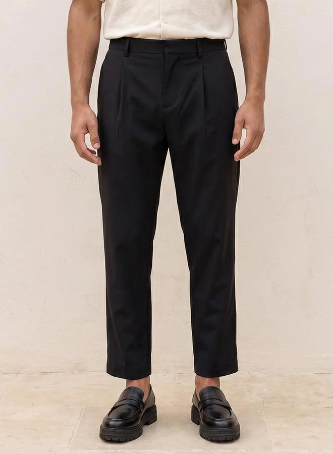 Splash FAV Smart Regular Fit Pleated Performance Trousers
