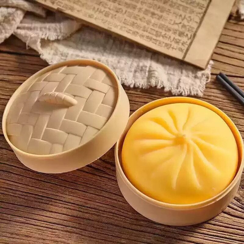 Cross-Border Stress-Relief Soft Plush Baozi Squeeze Toy - Portable Novelty Decoration for Adults and Kids