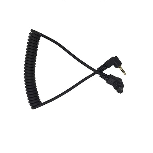 HangTon Remote Shutter Release Trigger Cable for Canon R3 R5 1DX 6D 7D 5D MKIII 60D EOS SLR Camera, 3.5mm Controller to N3 - Image 4