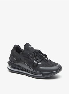 Dash Monotone Walking Shoes with Lace-Up Closure  - Image 1