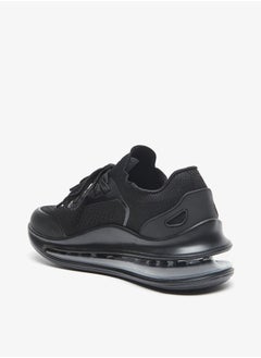 Dash Monotone Walking Shoes with Lace-Up Closure  - Image 2