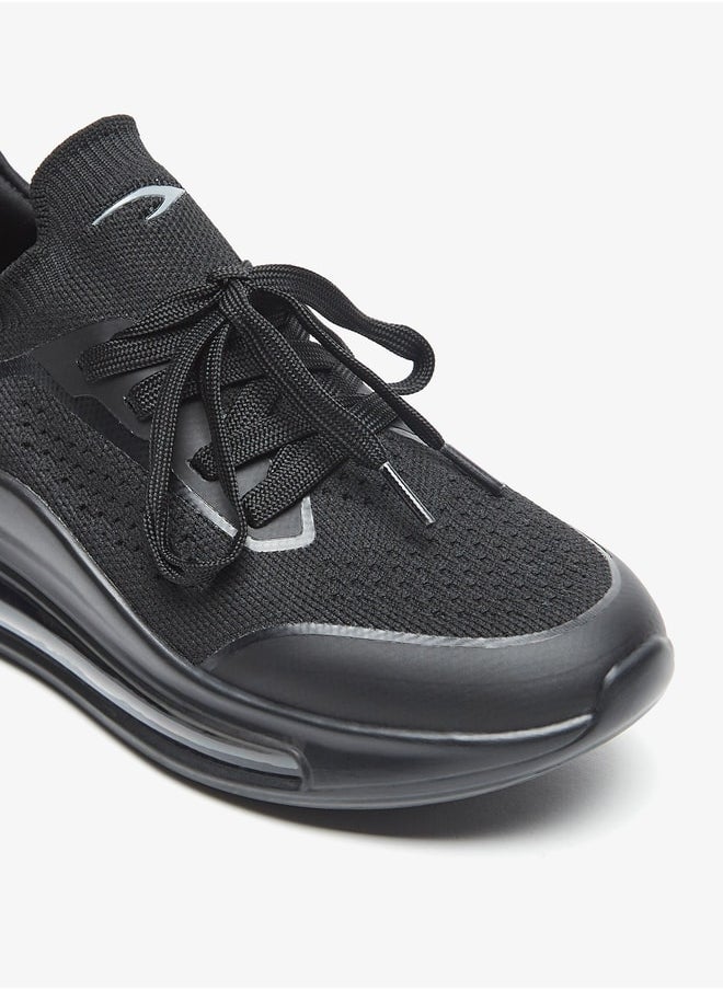Dash Monotone Walking Shoes with Lace-Up Closure  - Image 5