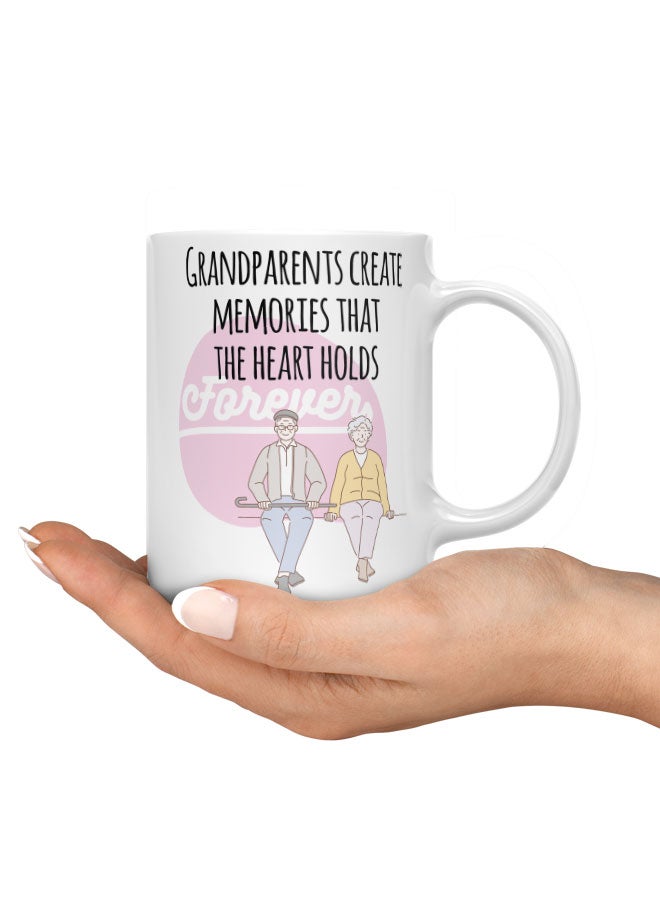 LIT Coffee Mug Family Related Quote White Mug Family Present ideas Grand Parents Quote - Image 3