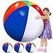 Supervitae 27 Inch Rainbow Beach Balls Giant Inflatable Large Pool Beach Balls Inflatable Swimming Pool Toys for Summer Water Games4 Pcs - Image 4