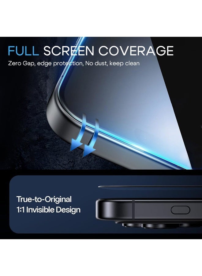 JADYAR iPhone 17  and 18 Pro Max  Smart-Fix Box Auto-Install Screen Protector | 9H Privacy Tempered Glass | HD Clear | Anti-Fingerprint - Image 4