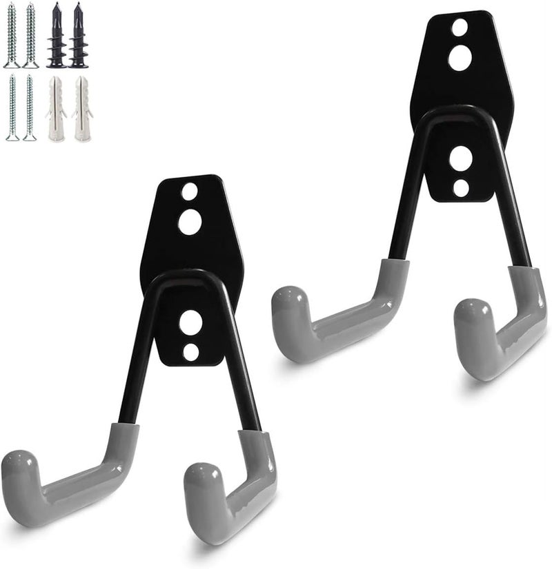 APURK APURK Garage Storage Hook Wall Garage Hook Wall Mount Storage Organizer with Anti Slip Coating Hanger for Organizing GardenPowerHand Tool Set of 2 PCsMulticolor  - Image 1