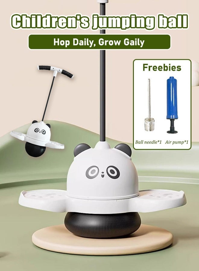 GIOIO Multifunctional Kids Pogo Jumper Balance Trainer, Panda Pedal Pogo Ball, Safe Outdoor Play Equipment for Balance & Coordination Skills, Daily Use Gift for Children - Image 1