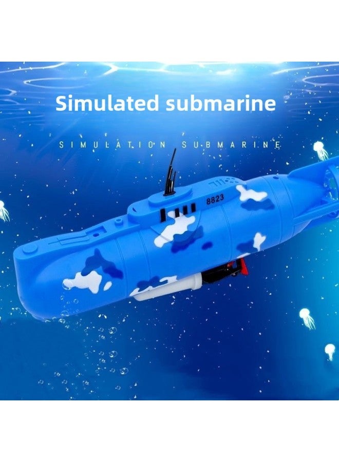 Electric Submarine Toy Children's Water Play Bathing Toy Boat Model Non-remote Control Can Be Launched Boy Win Shuo-Color:8822 Submarine♢-Specifications:Basic Version (comes With Ordinary Battery)♢  - Image 2