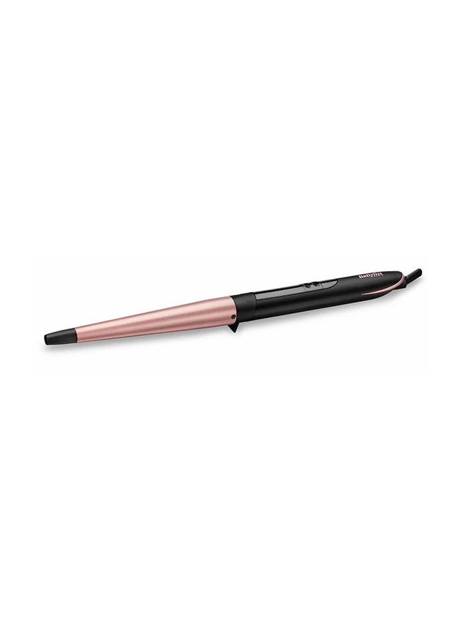 BaByliss Conical Hair Curler, Ultra-fast Heat Up & Extra-long Barrel, On/off Button, Auto Shut Off With Ceramic Technology, 6 Heat Settings From 160c-210c, C454SDE Pink/Black - Image 2