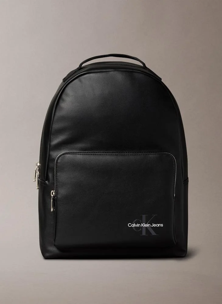 Calvin Klein Jeans Logo Detailed Top Handle Zip Over Backpack