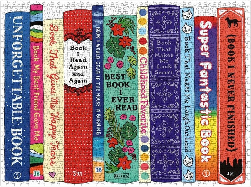 Galison Ideal Bookshelf: Universal 1000 Piece Puzzle - Image 2