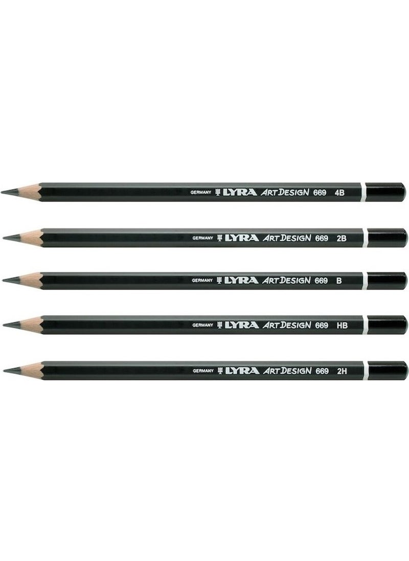 Lyra Art Design Graded Pen 2h-Hb-B-2b-4b 