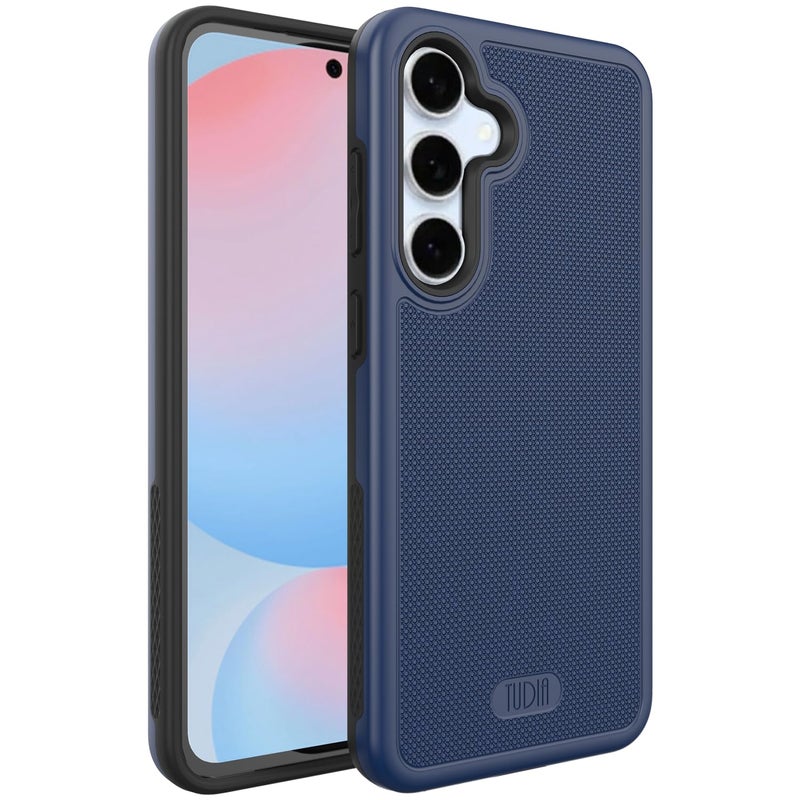 TUDIA MergeGrip Military Grade Designed for Samsung Galaxy S24 FE Case 2024 Drop Tested Dual Layer Shockproof Slim Tough Heavy Duty Protective Phone Cases for Galaxy S24 FE Indigo Blue - Image 2