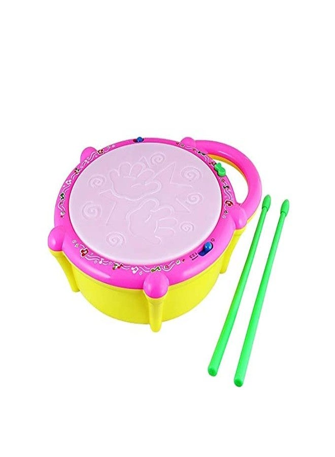 BRIJBAZAAR Flash Musical Drum, Flash Drum with 3D Lights, Flash Drum Series, Music Baby Toy for 2 3 4 Year Kid Boy Girl - Image 4