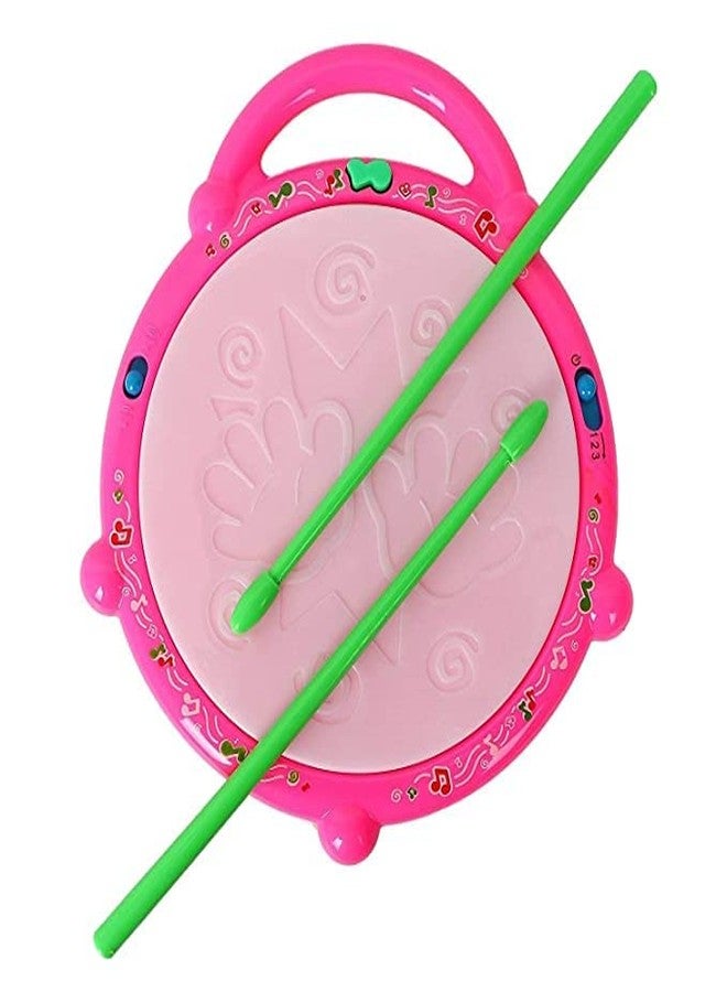 BRIJBAZAAR Flash Musical Drum, Flash Drum with 3D Lights, Flash Drum Series, Music Baby Toy for 2 3 4 Year Kid Boy Girl - Image 2
