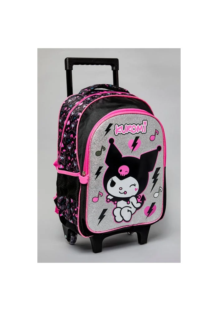 أر أند بي 5 Pack Kuromi Print Trolley Backpack Set - 16"