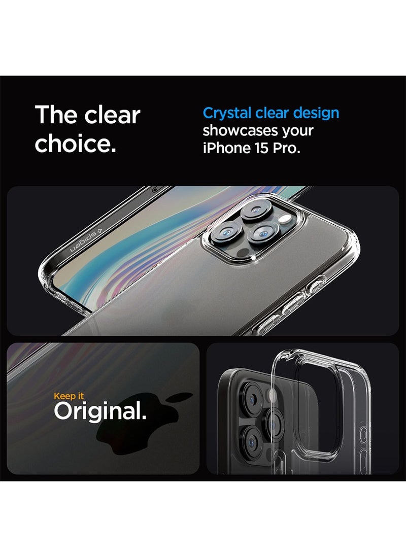 Spigen Ultra Hybrid for iPhone 15 PRO Case Cover - Frost Clear  - Image 3