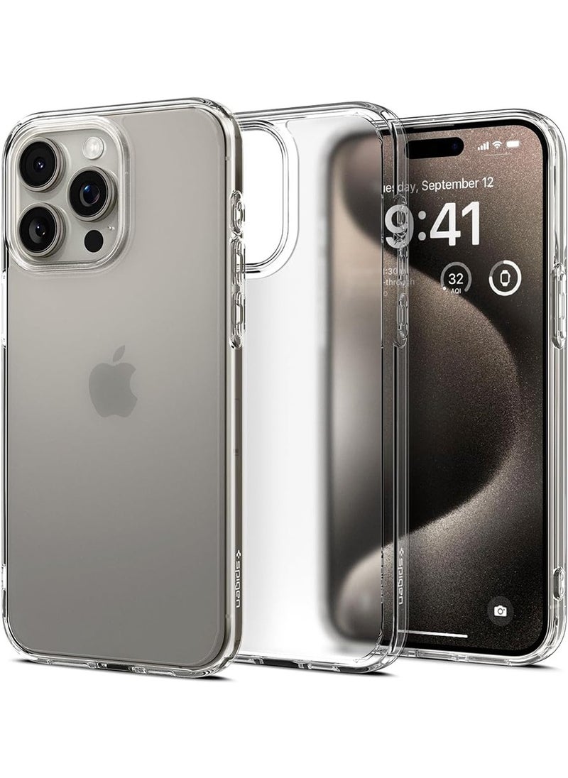 Spigen Ultra Hybrid for iPhone 15 PRO Case Cover - Frost Clear  - Image 1
