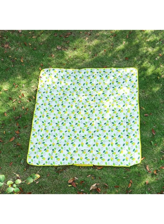 ECVV® Camping Blanket (190x200cm) - Perfect for Travel, Picnics & Camping: Durable, Waterproof & Foldable (Green Leaf) - Image 2