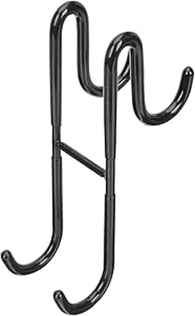 Stainless Steel S-Shaped Hook 18cm Black For Towel Clothes Storage - Image 1