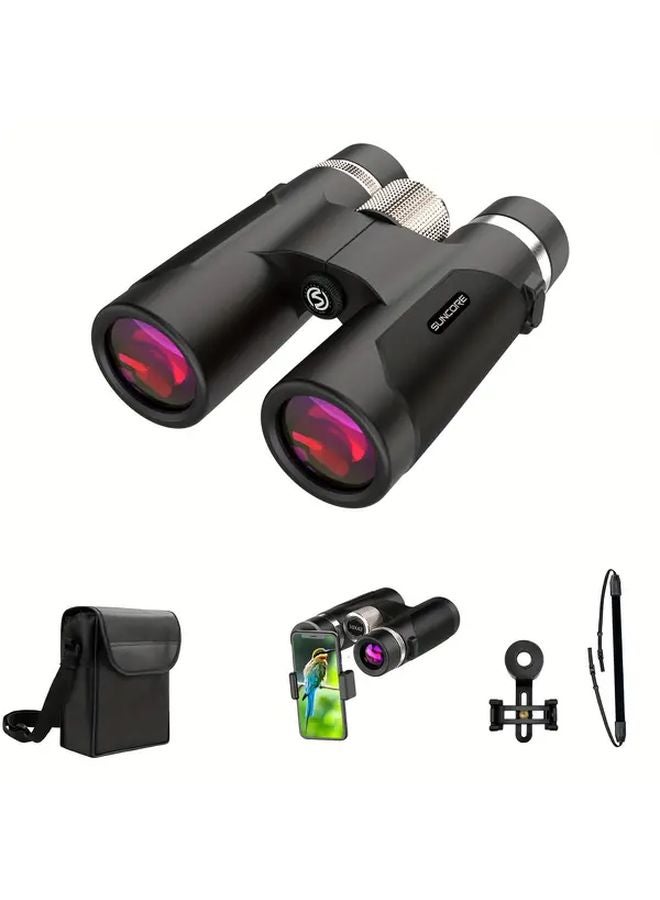 Suncore 10x42 HD Metal Wheel Binoculars For Bird Watching Hunting Travel - Image 1