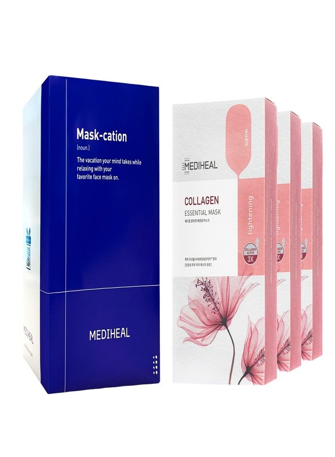 Mediheal Official [Korea's No 1 Sheet Mask] - Collagen Essential Lifting & Firming Mask (30 Count) - Image 1