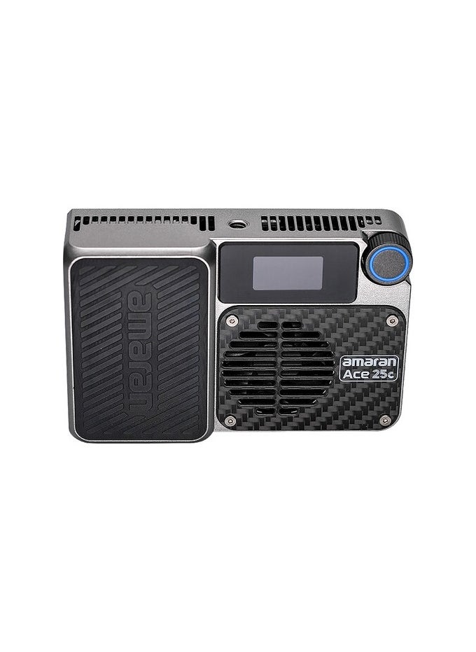 Aputure - Aputure Amaran Ace 25c RGBWW Full Colour LED Light - Kits, 32W On-Camera Video Light, 2300K-10000K, 5908 Lux @ 0.5 m, USB-C Fast Charge, Magnetic Mounting, Wireless Amaran App Control - Sliver - Image 1