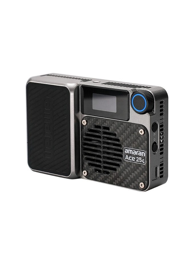 Aputure - Aputure Amaran Ace 25c RGBWW Full Colour LED Light - Kits, 32W On-Camera Video Light, 2300K-10000K, 5908 Lux @ 0.5 m, USB-C Fast Charge, Magnetic Mounting, Wireless Amaran App Control - Sliver - Image 1