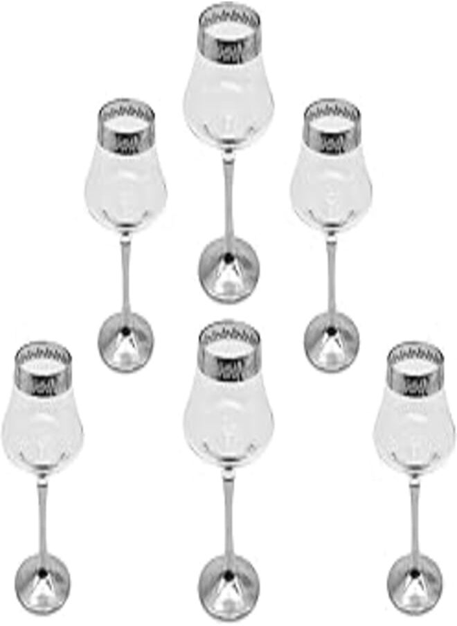 segaey - Segaey Turkish CARMEN 525 Platinum Glass 143427/Elegant design, Trusted Brand, Attractive shape of Sparkling Drink, Soft Drink, Smoothies, Juices, Cocktails/High Quality Materials - Image 1