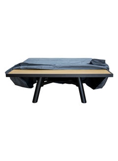 NABCO Small Square Wood-Burning Fire Pit Table for Patio – 135x135x52 cm with Aluminium Frame, Multi-Functional Outdoor Dining Table with Fire Pit, Robust for Garden, Deck, or Backyard, Natural Teak/Black  - Image 4