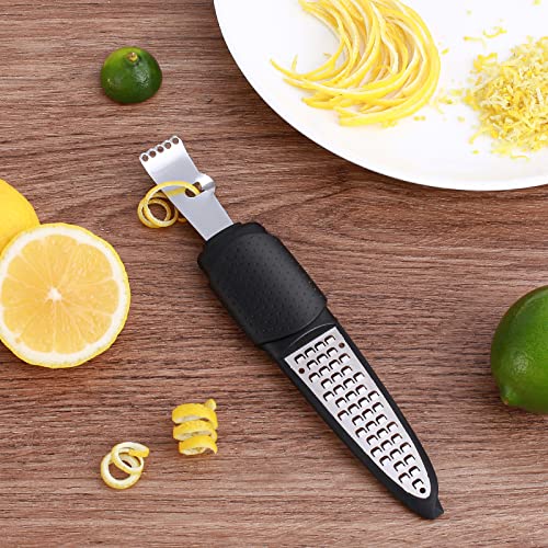 Pisol Zester, Lemon Citrus Orange Zester and Grater Tool, Cheese Grater & Vegetable Grater for Lime, Garlic, Ginger, Chocolate, Fruits, Dishwasher Safe - Image 5