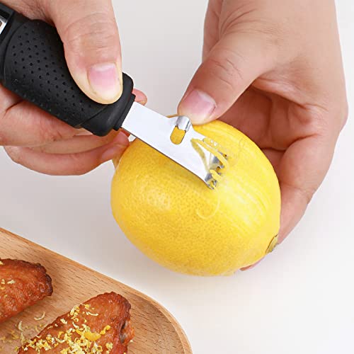 Pisol Zester, Lemon Citrus Orange Zester and Grater Tool, Cheese Grater & Vegetable Grater for Lime, Garlic, Ginger, Chocolate, Fruits, Dishwasher Safe - Image 3