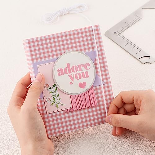 BAOFALI 1Pcs Book Cover Guide,5-in-1 Stainless Steel Metal Bookbinding Cover Tool for Making Book Cover Creating Book or Album Covers Out of Chipboard Makes Creating Covers Out of Chipboard Simple. - Image 3