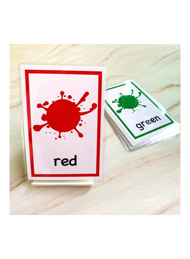12-Piece English Learning Word Cards for Children 8 X 11 X 1cm  - Image 3