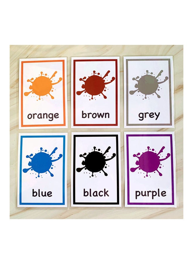 12-Piece English Learning Word Cards for Children 8 X 11 X 1cm  - Image 4